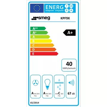 Hotte décorative murale							SMEG				KPF9X