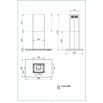 Hotte décorative murale							FALMEC				LUMENRS1430