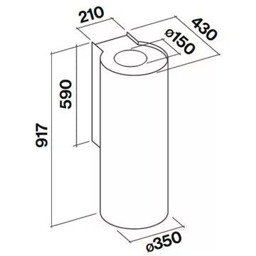 Hotte décorative murale							FALMEC				POLAR1120