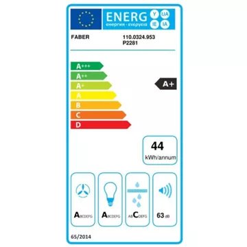 Hotte décorative murale							FABER				VEIL 900 BLANC