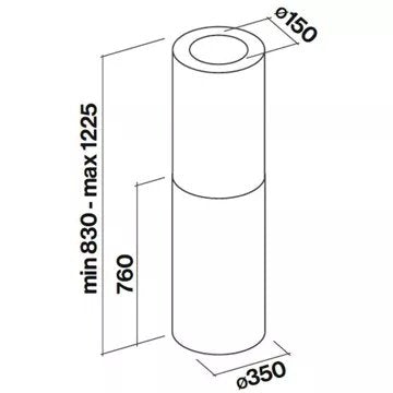 Hotte décorative îlot							FALMEC				POLAR2160