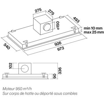 Hotte plafond							FALMEC				CORNUBE3431