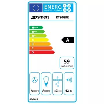 Hotte décorative murale							SMEG				KT90GRE