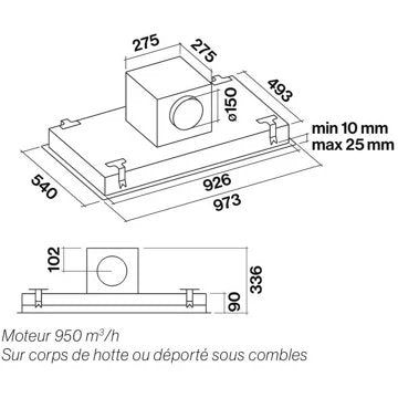 Hotte plafond							FALMEC				CORNUVO3432