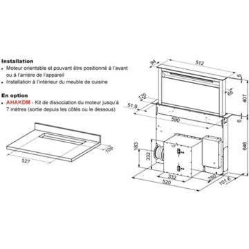 Hotte plan de travail							AIRLUX				AHV659BK