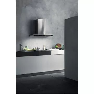 Hotte décorative murale							FALMEC				LUMINA NRS MURAL 90 INOX/VERRE Noir