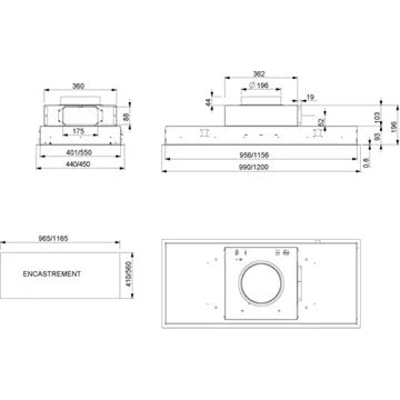 Hotte plafond							ROBLIN				CONFIDENCE 1000 N/M SANS MOTEUR