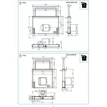 Hotte plan de travail							FALMEC				CORDOWN3621