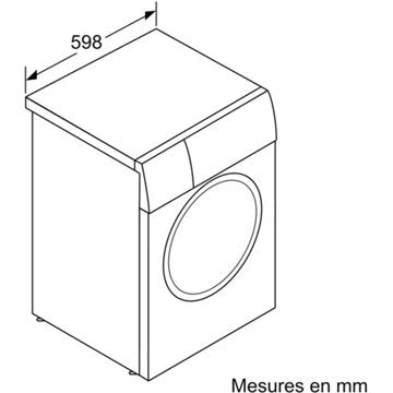 Lave linge hublot 							SIEMENS				WM12N209FF IQ300 Reconditionné