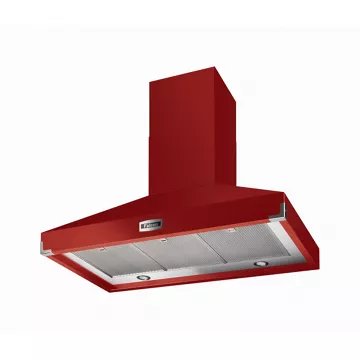 Hotte décorative murale							FALCON				PKR100 SUP/EXT CERISE NICKEL