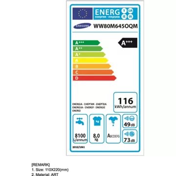 Lave Linge Front							SAMSUNG 				WW80M645OQM/EF QuickDrive Reconditionné