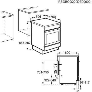 Cuisinière induction							AEG				CIB6490APB Pyrolyse