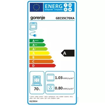 Cuisinière vitrocéramique							GORENJE				GECS5C70XA