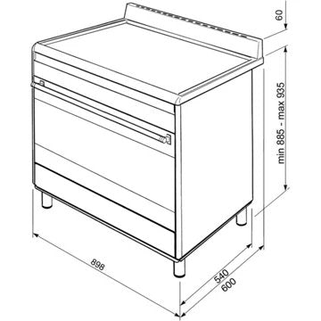 Piano de cuisson gaz							SMEG				BG91N2