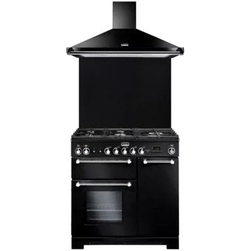 Piano de cuisson gaz							FALCON				KITCHENER 90 NOIR + WOK ET PLANCHA