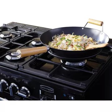 Piano de cuisson gaz							FALCON				KITCHENER 90 NOIR + WOK ET PLANCHA