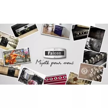 Piano de cuisson gaz							FALCON				KITCHENER 90 NOIR + WOK ET PLANCHA