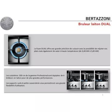 Piano de cuisson gaz							BERTAZZONI				PRO96L1EXT