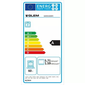 Cuisinière gaz							GLEM				GA551GWH