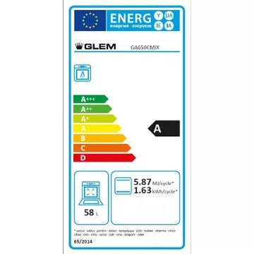 Cuisinière gaz							GLEM				GA650CMIX