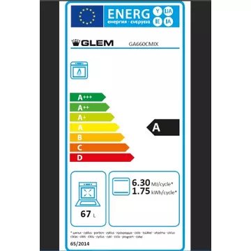 Cuisinière gaz							GLEM				GA660CMIX