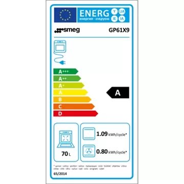 Cuisinière gaz							SMEG				GP61X9