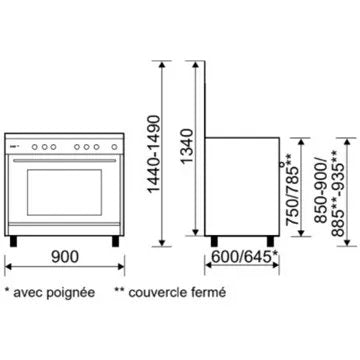 Piano de cuisson gaz							GLEM				GA960MIX2