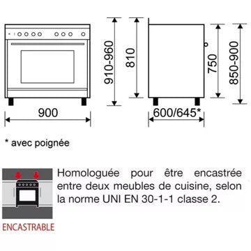 Piano de cuisson gaz							GLEM				GE960CBIX2