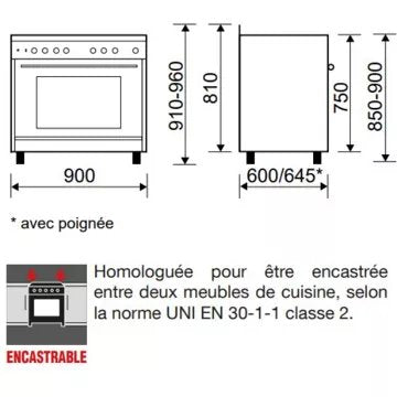 Piano de cuisson gaz							GLEM				GE960CVBK2