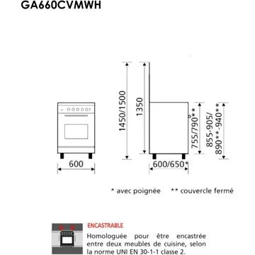 Piano de cuisson gaz							GLEM				GX960CVIX