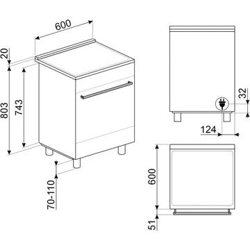 Cuisinière induction							SMEG				C6IPXT2