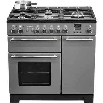 Piano de cuisson gaz							FALCON				INFUSION 90CM GRIS ARDOISE/CHRM