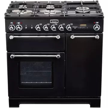 Piano de cuisson gaz							FALCON				KITCHENER 90 MIXTE NOIR CHROME