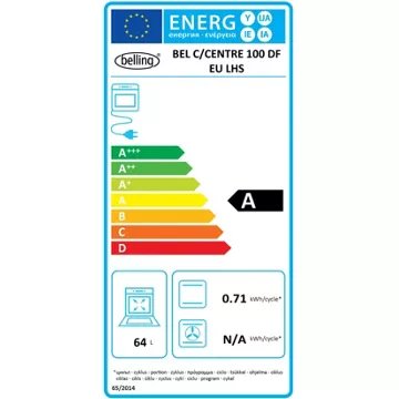 Piano de cuisson gaz							BELLING				COOKCENTRE 100 DFT INOX