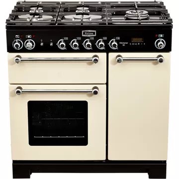 Piano de cuisson gaz							FALCON				KITCHENER 90 MIXTE CREME CHROME