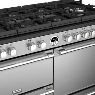 Piano de cuisson gaz							STOVES				STERLING GLASS 110 DFT INOX