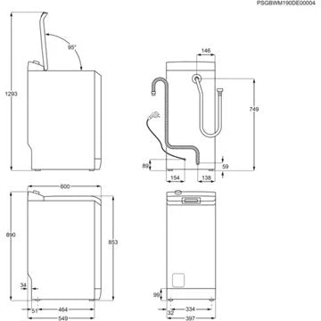 Lave linge top							ELECTROLUX				EW7T3733BO/ Reconditionné