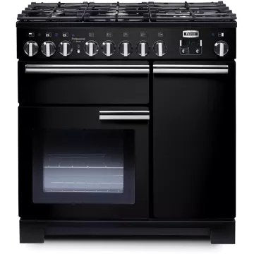 Piano de cuisson gaz							FALCON				PRO DELUX90 MIXT NOIR/CHROME