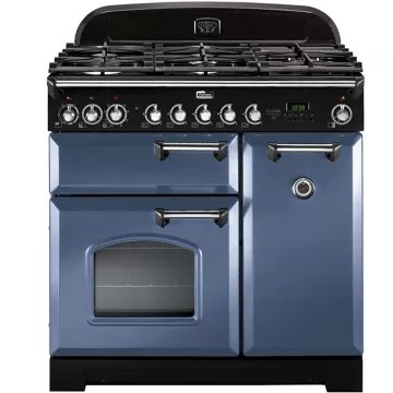 Piano de cuisson gaz							FALCON				CLASSIC DELUXE 90 ROCHE BLEUE CHROME