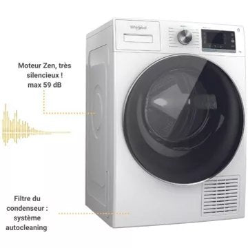 Sèche linge pompe à chaleur							WHIRLPOOL				W7D93WRFR