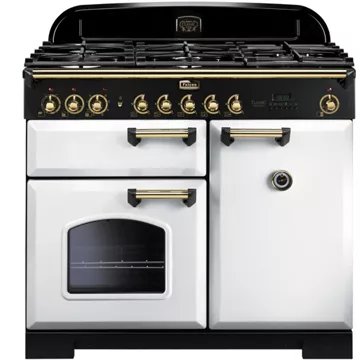 Piano de cuisson gaz							FALCON				CLASSIC DELUXE 100 BLANC LAITON