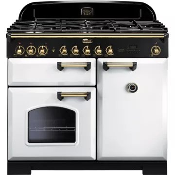 Piano de cuisson gaz							FALCON				CLASSIC DELUXE 100 BLANC LAITON