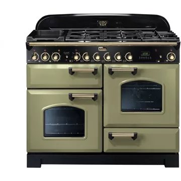 Piano de cuisson mixte							FALCON				CLASSIC DELUXE 110 VERT OLIVE LAITON