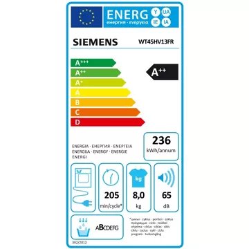 Sèche linge pompe à chaleur							SIEMENS				WT45HV13FR iQ300