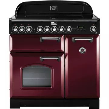 Piano de cuisson vitrocéramique							FALCON				CLASSIC DELUXE 90  ROUGE AIRELLE CHROME