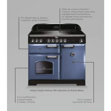 Piano de cuisson induction							FALCON				CLASSIC DELUXE 100 ROCHE BLEUE CHROME