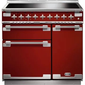 Piano de cuisson induction							FALCON				ELISE 90 ROUGE CERISE NICKEL BROSSÉ