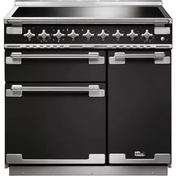 Piano de cuisson induction							FALCON				ELISE 90 CHARBON Mat satiné NICKEL