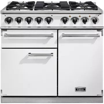 Piano de cuisson gaz							FALCON				Semi Pro DELUXE 100 BLANC NICKEL BROSSÉ