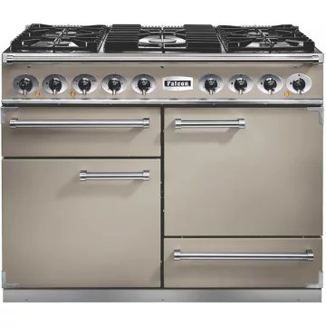 Piano de cuisson gaz							FALCON				Semi Pro DELUXE 110 FAUVE NICKEL BROSSÉ